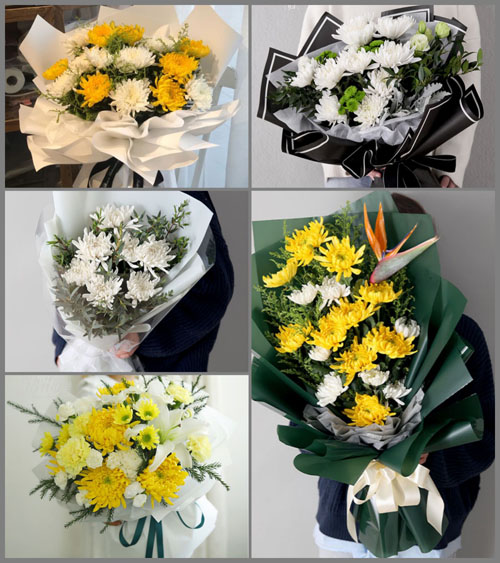 广东河源市和平县热水镇白事花束代送